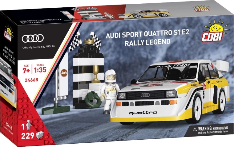 Cobi Audi Sport Quattro S1 E2 – rallyová legenda 1:35 (229 dielov)