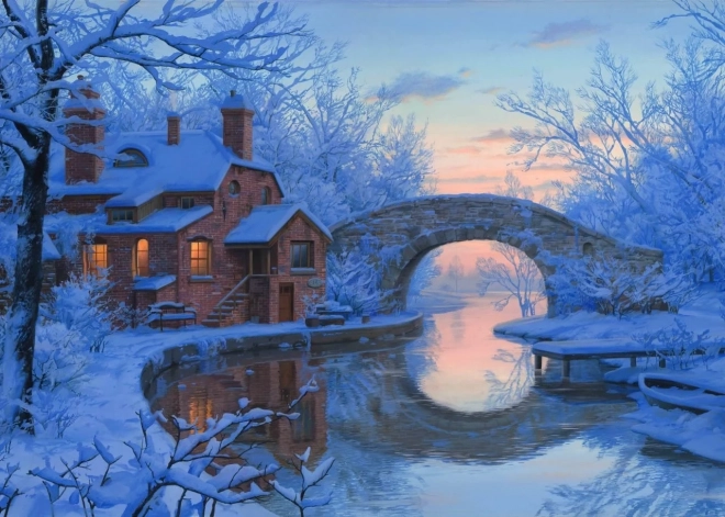 art puzzle zasnežený sen – puzzle 1000 dielikov