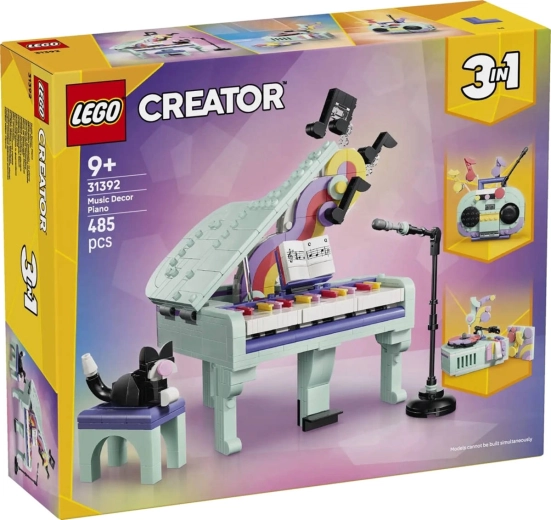 LEGO Creator 3 v 1 Dekoratívny klavír s mačkou