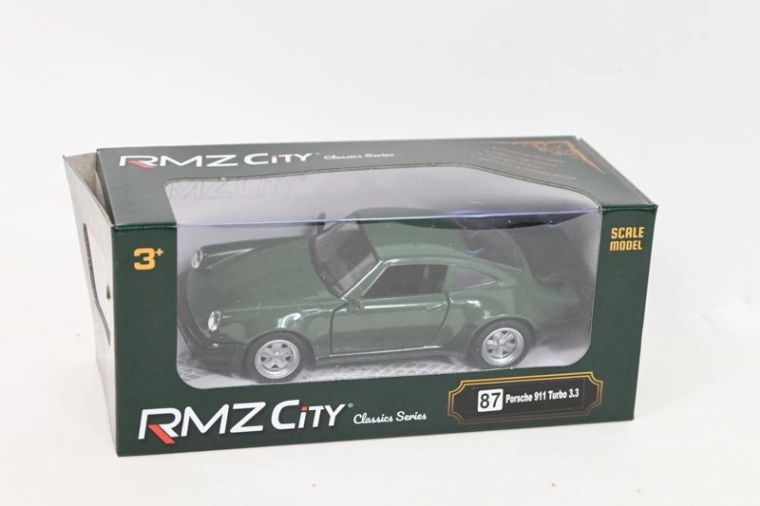 RMZ model Porsche 911 Turbo 3.3 1:32 tmavozelený