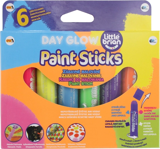 Little Brian paint Sticks žiarivé farby