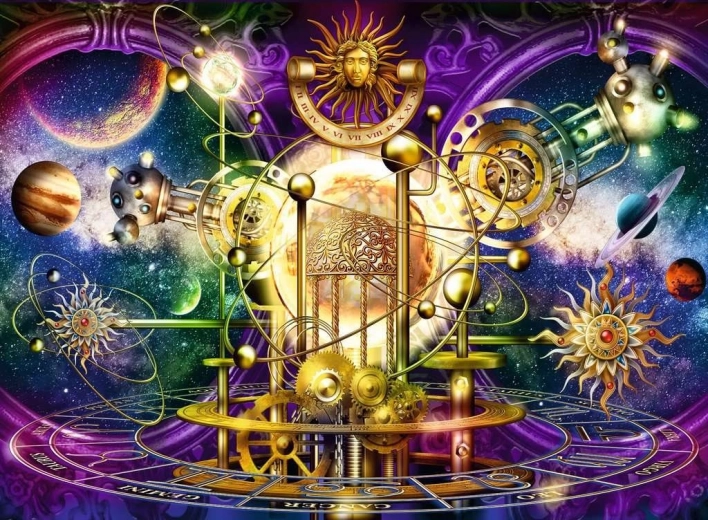 puzzle zlatá slnečná sústava 500 dielikov RAVENSBURGER