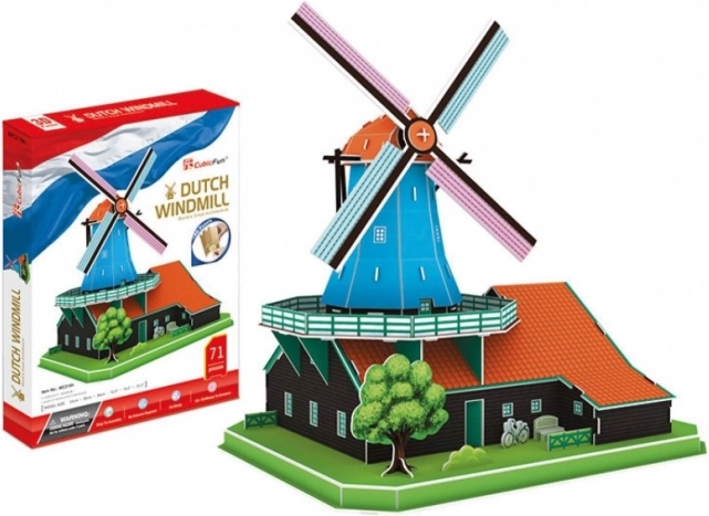 CubicFun 3D puzzle holandský veterný mlyn 71 dielikov