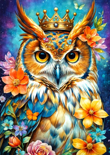 ENJOY puzzle Kráľovská sova 1000 dielikov