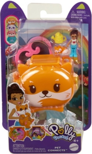 Polly Pocket prenosný set s bábikou a mývalom