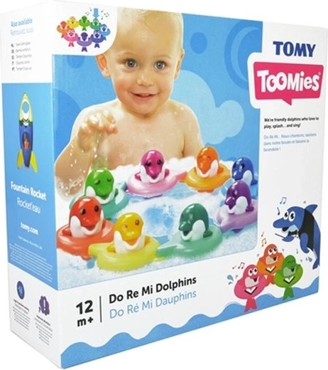 TOMY Toomies hudobné delfíniky do kúpeľa