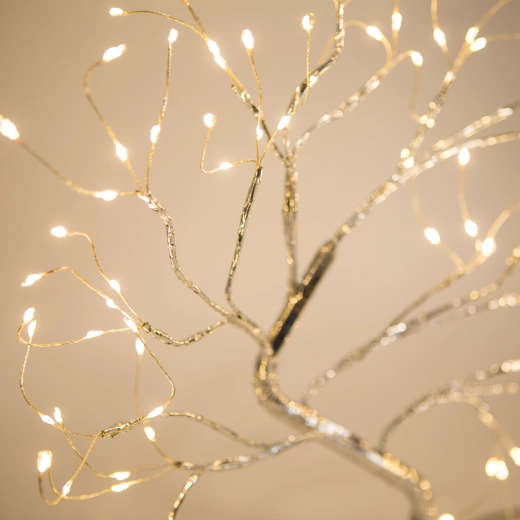 LED stolová dekorácia strom s teplým bielym svetlom