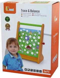 Drevené bludisko s autíčkom