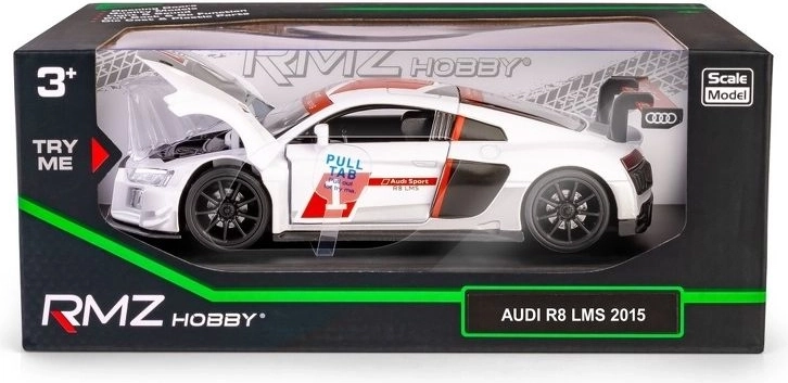 RMZ Hobby Audi R8 2015 biely model 1:32