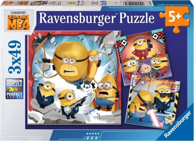Ravensburger puzzle Ja, zloduch 4 – sada 3×49 dielikov