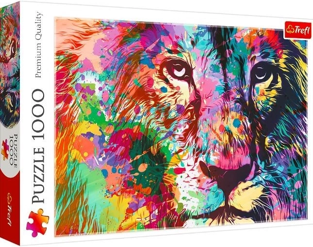 Puzzle 1000 prvkov Farebný lev