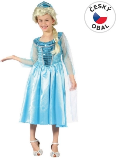Karnevalový kostým ľadová princezná pre deti 110–120 cm