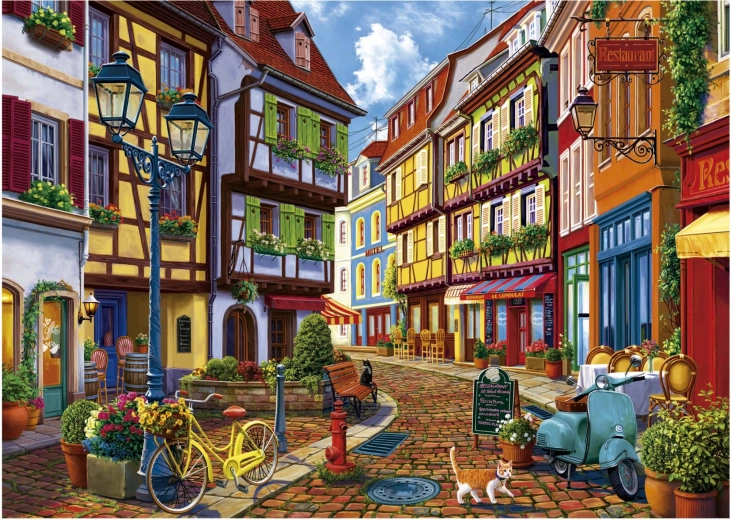 Educa puzzle Rozžiarená ulica 2000 dielikov