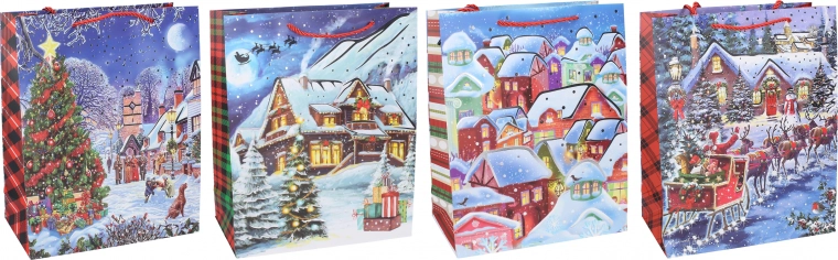 Darčeková taška S 18 × 24 × 8,5 cm – Vianoce