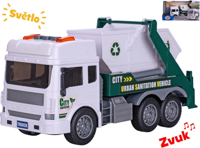 Smetiarske auto so zotrvačníkom a kontajnerom 28 cm