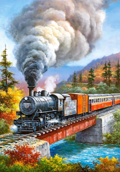 Puzzle 500 dielikov Prejazd vlaku