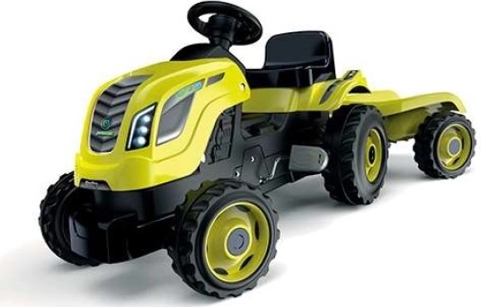 Šliapací traktor Farmer XL s vozíkom – Zelený