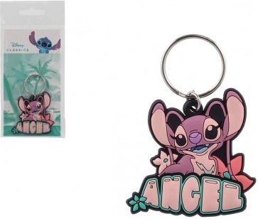 gumový prívesok na kľúče Lilo & Stitch Angel 5 cm