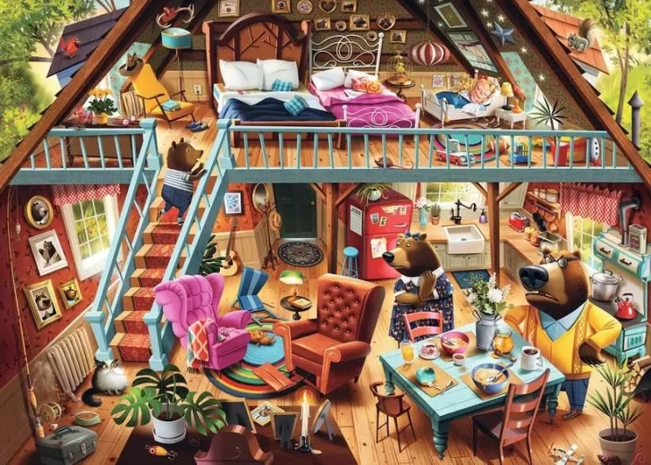Ravensburger puzzle Pristihnutá! 1000 dielikov