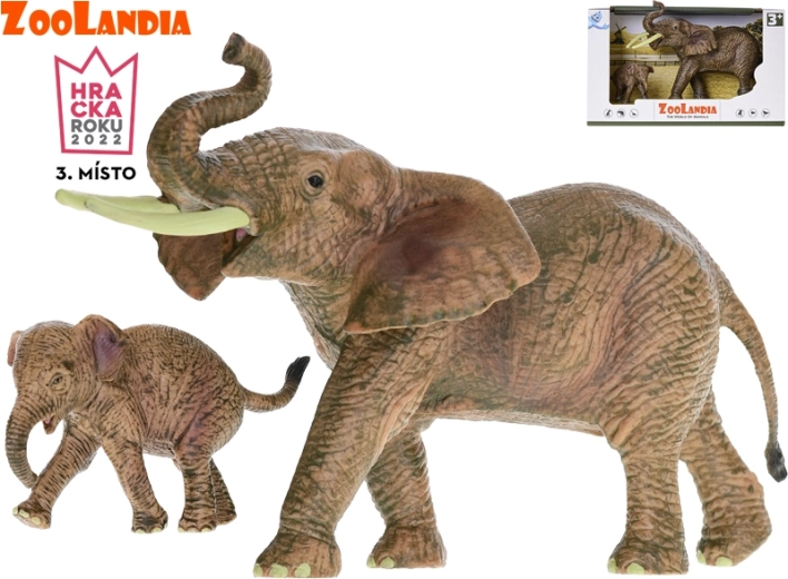 Zoolandia slon s mláďaťom figúrky do ZOO