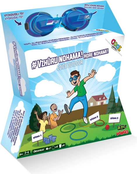 VZHŮRU NOHAMA outdoor edícia – rodinná párty hra pre 2–6 hráčov