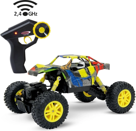 Jamara Hillriser Crawler 4WD 1:18 na diaľkové ovládanie 2,4 GHz žltý