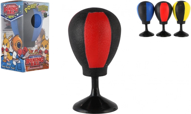 Mini stolový boxovací loptička s prísavkou, 14 cm, antistresová hračka