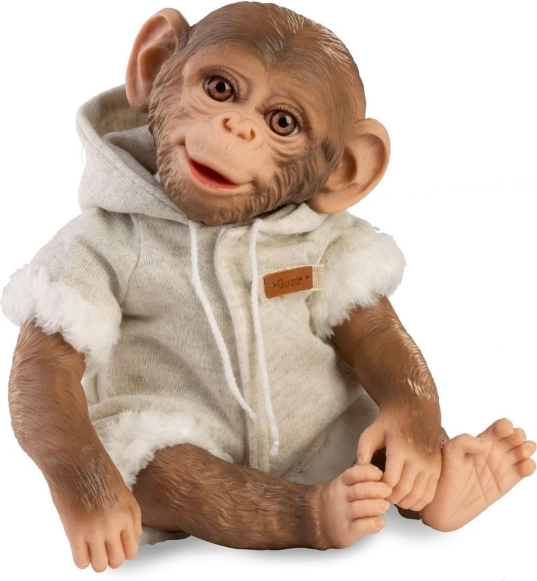 Guca realistická opička bábätko reborn 32 cm s mäkkým telom