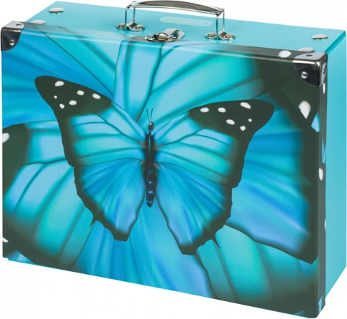 Skladací školský kufrík Butterfly s kovaním BAAGL