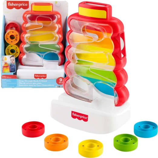 Fisher-Price vkladacia pyramída so žetónmi
