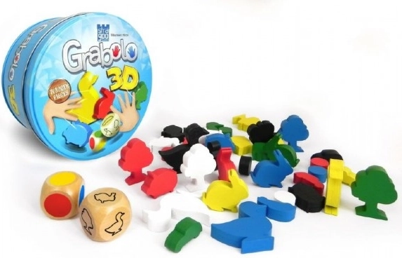 Spoločenská hra Grabolo 3D s drevenými figúrkami