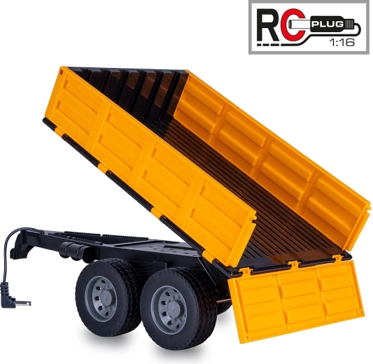 Sklápací príves pre RC traktor JAMARA 1:16 žltý