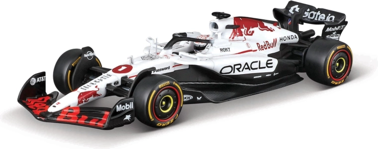 Model F1 Bburago Oracle Red Bull Racing RB21 2025 Max Verstappen 1:18 s helmou