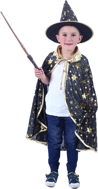 Detský kúzelný plášť s klobúkom