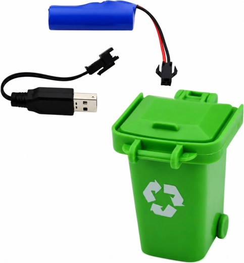 USB nabíjanie a kôš na odpad v balení