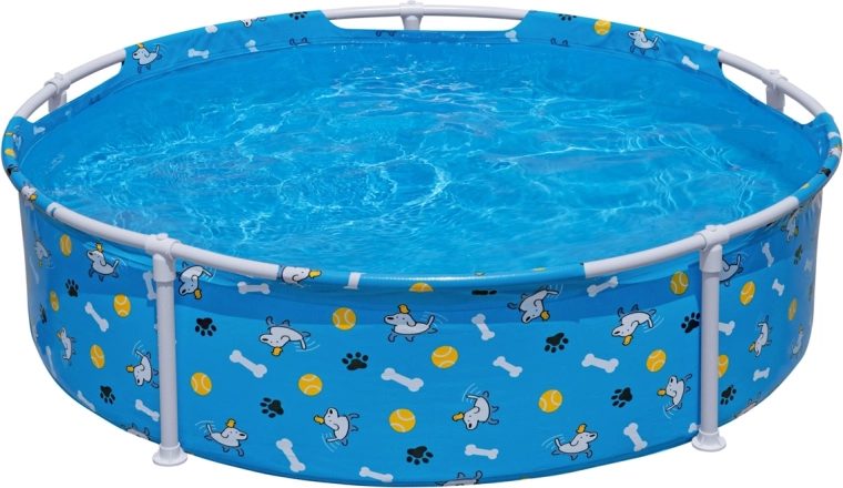 Bestway Fetchin' Fun okrúhly nadzemný bazén pre domáce zvieratá 122 cm
