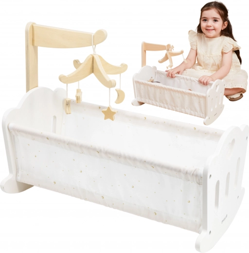 Drevená kolíska pre bábiky PolarB od Viga