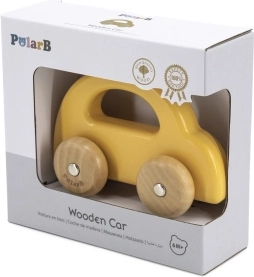 Drevené auto na tlačenie VIGA PolarB žlté
