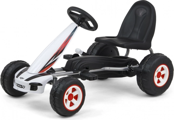 Šliapacia motokára Viper – Bielo‑čierna
