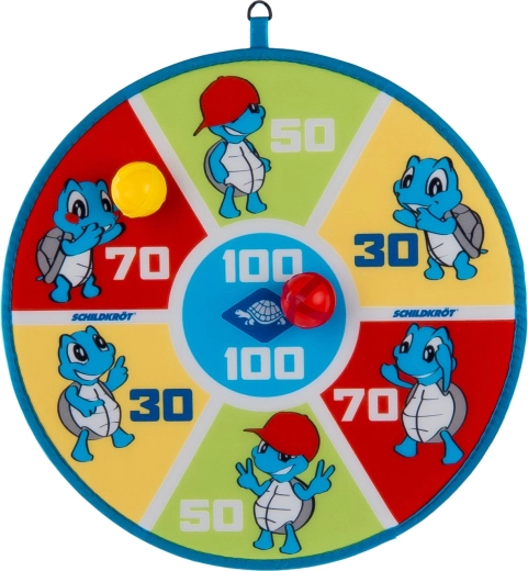 Obojstranný terč na suchý zips Schildkröt so 6 loptičkami