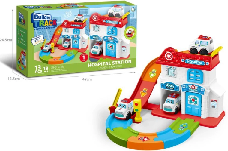 Kid Cars nemocnica so záchrannými vozidlami pre malé deti
