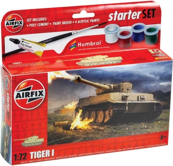 Plastový model Tiger I v malom sete