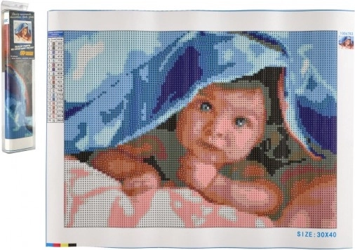 Diamantové maľovanie Roztomilé batoľa 30x40 cm