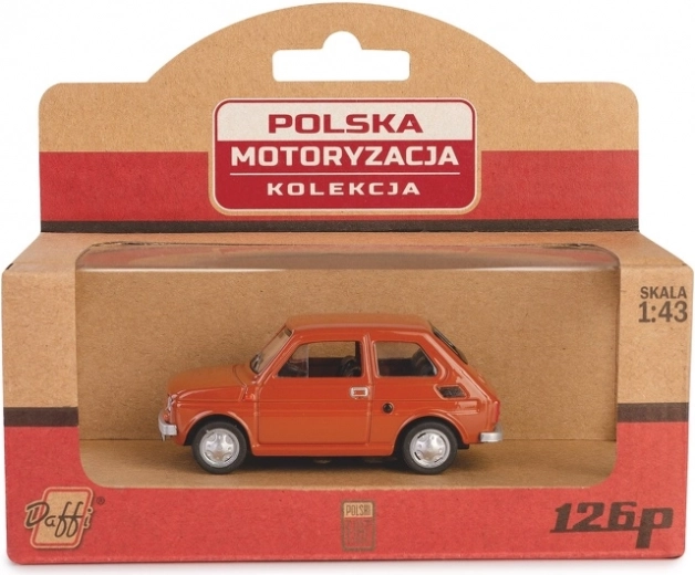 Model auta FIAT 126p PRL hnedý 1:43