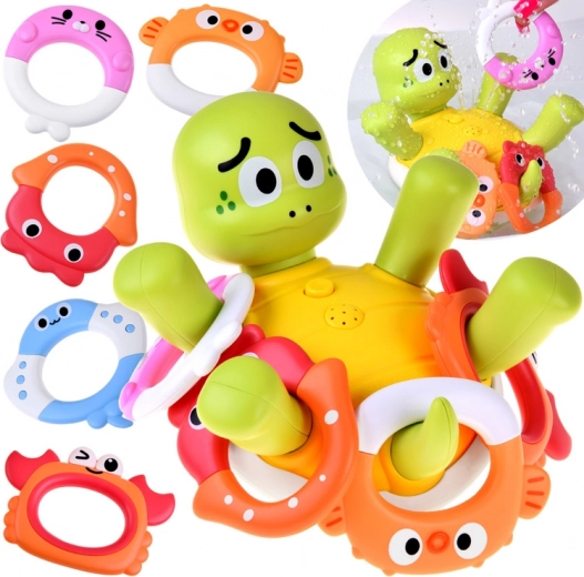 Interaktívna kúpace korytnačka s vodnou fontánou