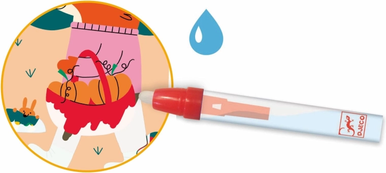 Maľujte len vodou – farby sa kúzelne objavia