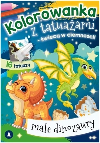 Svietiace tetovanie v tme – malé dinosaury