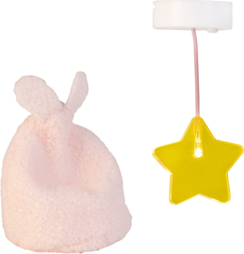 Osvetlenie do domčeka pre bábiky Lundby hviezdna lampa a taburetka s uškami