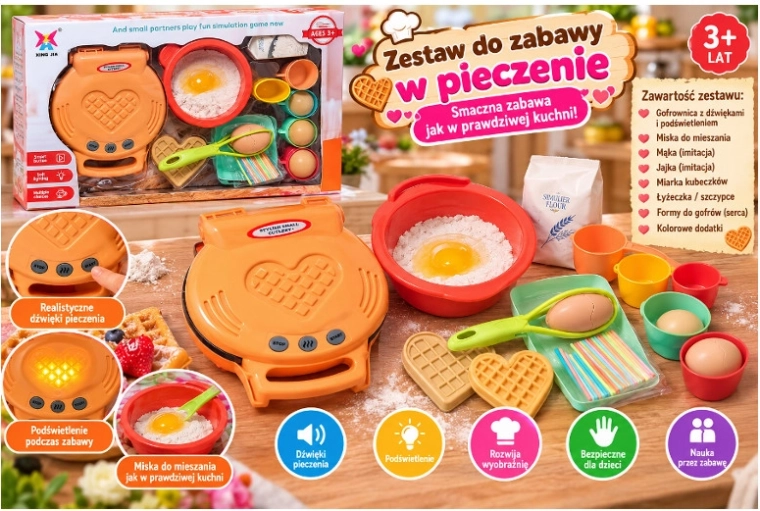Detský vafľovač s príslušenstvom