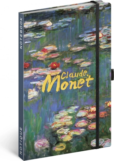 Linajkový zápisník NOTIQUE Claude Monet 13 × 21 cm